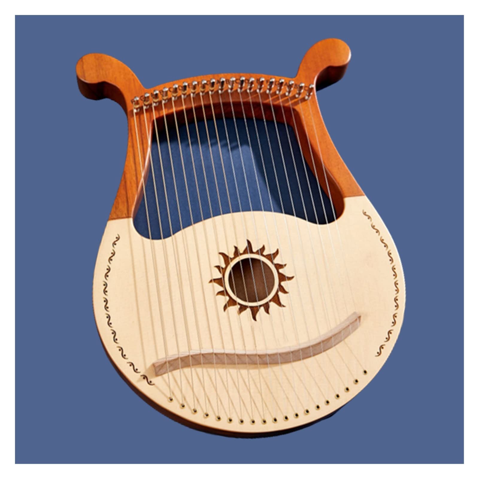 木製装飾ハープ Amazon.co.jp: ハープ 16/19/21/24弦竪琴 竪琴ハープ 木製マホガニー